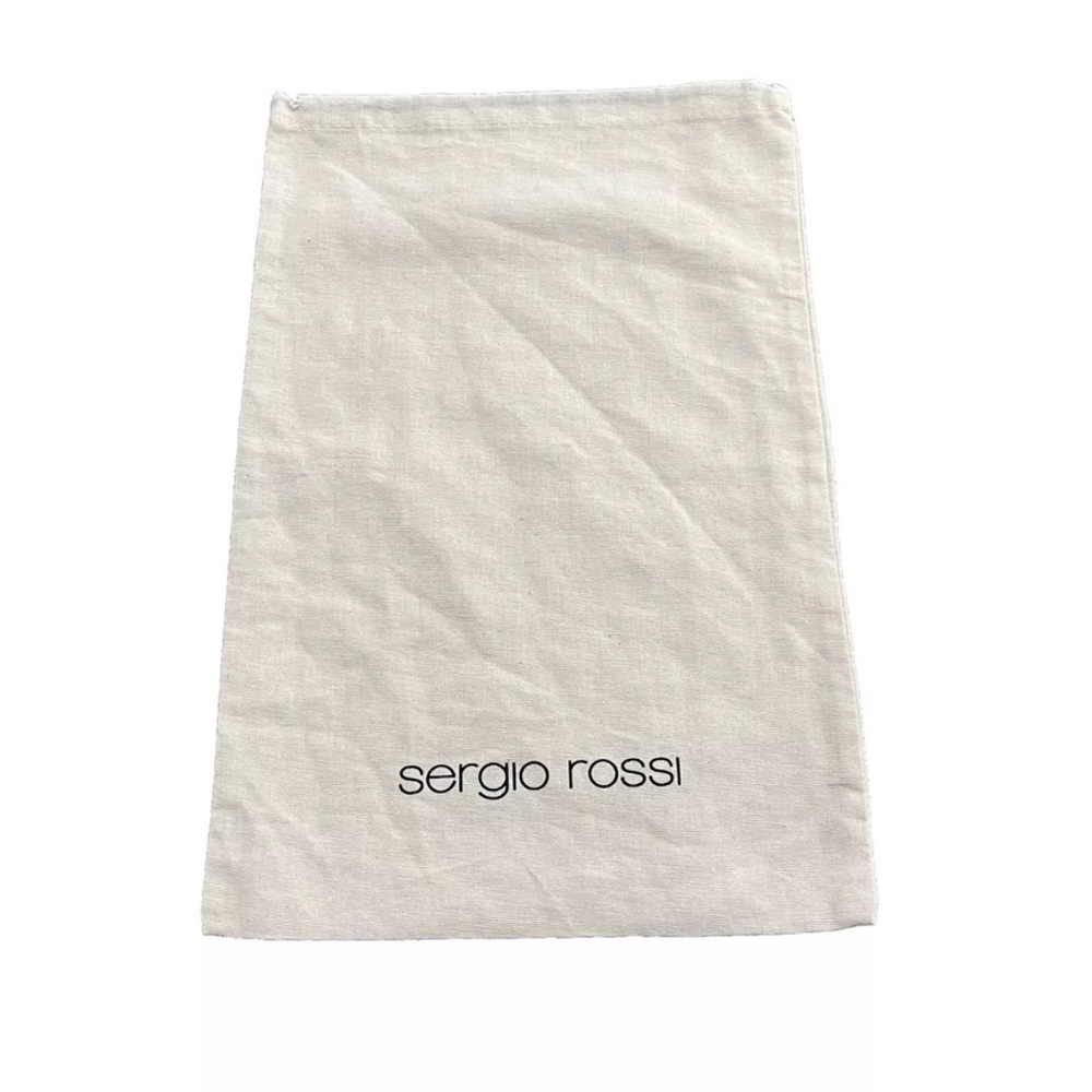 Sergio Rossi Dust Bag Beige Travel Shoes Protection Storage Cover